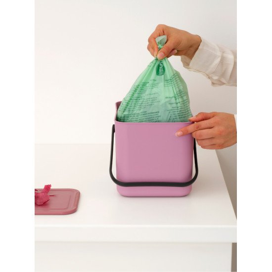 Brabantia Sort & Go 6 L Rectangulaire Plastique recyclé Rose