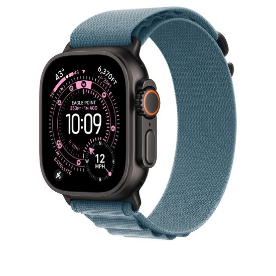 Apple MG9K4ZM/A accessoire intelligent à porter sur soi Bande Bleu Titane, Polyester, Spandex Apple MG9K4ZM/A accessoire intelligent à porter sur soi Bande Bleu Titane, Polyester, Spandex