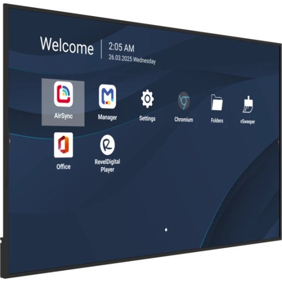 Viewsonic CDE8631-1C Écran d'affichage dynamique Écran plat de signalisation numérique 2,18 m (86") LCD Wifi 500 cd/m² 4K Ultra HD Noir Intégré dans le processeur Android 14 24/7