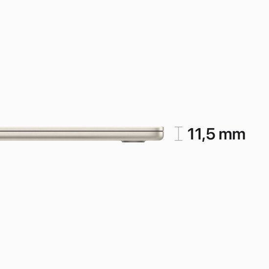 Apple MacBook Air M2 Ordinateur portable 38,9 cm (15.3") Apple M 8 Go 256 Go SSD Wi-Fi 6 (802.11ax) macOS Ventura Beige