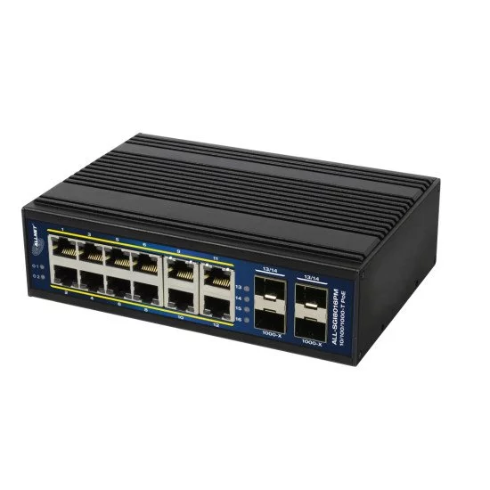 ALLNET ALL-SGI8016PM commutateur réseau Géré L2+/L3 Gigabit Ethernet (10/100/1000) Connexion Ethernet POE Noir ALLNET ALL-SGI8016PM commutateur réseau Géré L2+/L3 Gigabit Ethernet (10/100/1000) Connexion Ethernet POE Noir