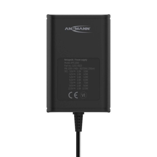 Ansmann 1201-0023 adaptateur de puissance & onduleur Intérieure 12 W Noir