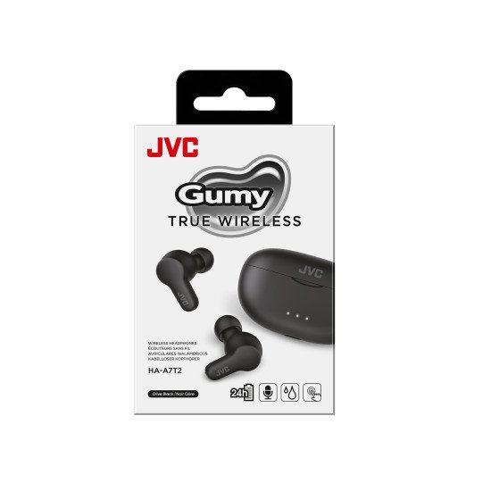 JVC HA-A7T2 Casque True Wireless Stereo (TWS) Ecouteurs Appels/Musique Micro-USB Bluetooth Noir