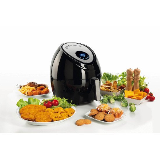 Ariete 4618 Unique 5,5 L Autonome 1800 W Friteuse d'air chaud Noir, Acier inoxydable