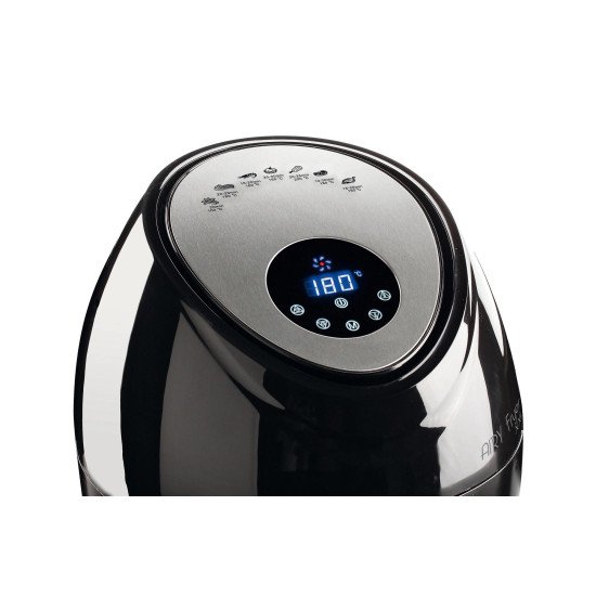 Ariete 4618 Unique 5,5 L Autonome 1800 W Friteuse d'air chaud Noir, Acier inoxydable