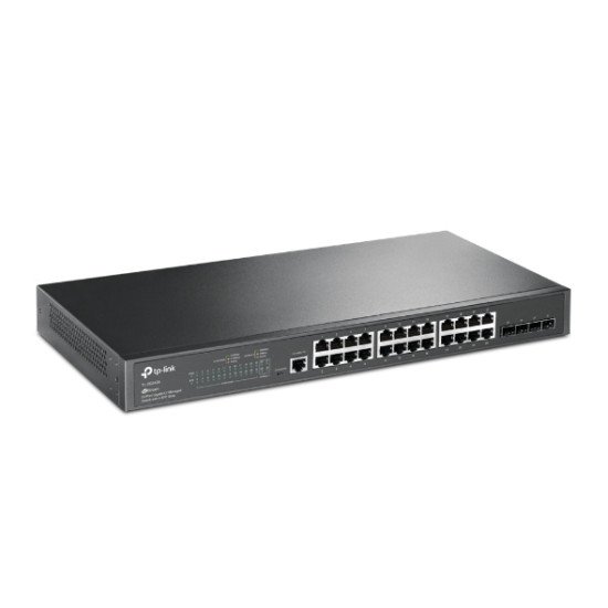 TP-LINK TL-SG3428 commutateur réseau Géré L2 Gigabit Ethernet (10/100/1000) 1U Noir