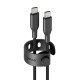 PanzerGlass empower by ® Racing 240W USB-C to USB-C Cable | USB 2.0 | 2M | Space Black câble USB Noir