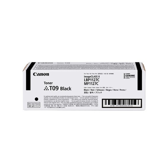 Canon TONER T09 BK Cartouche de toner 1 pièce(s) Original Noir Canon TONER T09 BK Cartouche de toner 1 pièce(s) Original Noir