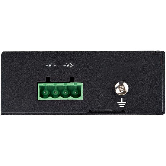 StarTech.com Injecteur PoE Gigabit Industriel 30W - 802.3at PoE+ Midspan 48V-56V CC DIN Rail - Injecteur Power Over Ethernet / -40 à +75°C - Caméras/Capteurs/Points d'Accès Wifi