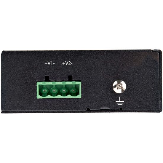 StarTech.com Injecteur PoE Gigabit Industriel - Haute Vitesse/Haute Puissance 90W - 802.3bt PoE++ 48V-56V CC DIN Rail - Injecteur Durable UPoE/Ultra Power Over Ethernet | -40 à +75°C