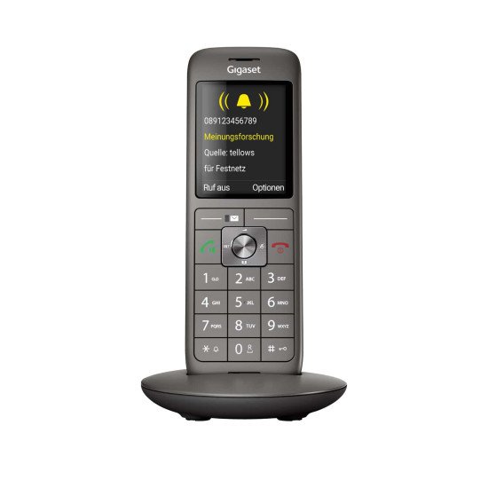 Gigaset CL690A SCB Téléphone analog/dect Identification de l'appelant Noir