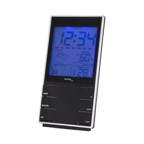 Technoline WS 9120 station météo numérique Noir, Argent