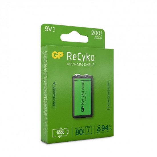 GP Batteries ReCyko Batterie rechargeable 9V Hybrides nickel-métal (NiMH)