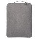 Manhattan Housse Seattle pour ordinateur portable 15,6", grise, rembourrée, intérieur ultra doux, compartiment principal à double zip, poche avant zippée, boucle de transport, résistante à l'eau, garantie 3 ans