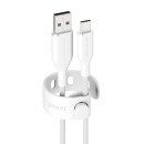 PanzerGlass empower™ by ® Racing 60W USB-A to USB-C Cable | USB 2.0 | 1.2M | Silver White câble USB Blanc