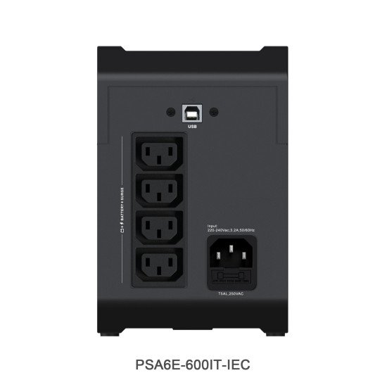 Vertiv PSA6E-600IT-IEC UPS Interactivité de ligne 0,6 kVA 315 W 4 sortie(s) CA
