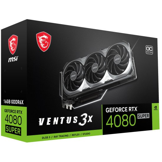 MSI VENTUS GeForce RTX 4080 SUPER 16G 3X OC NVIDIA 16 Go GDDR6X
