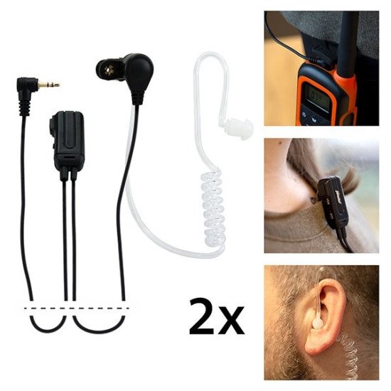 Alecto FRH-10 DUO casque Avec fil Ecouteurs Myrtille, Transparent