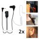 Alecto FRH-10 DUO casque Avec fil Ecouteurs Myrtille, Transparent
