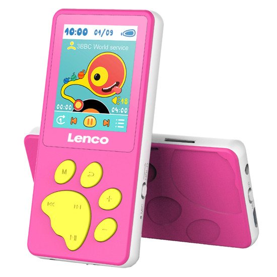 Lenco XEMIO-560PK lecteur et enregistreur MP3/MP4 Lecteur MP4 8 Go Rose