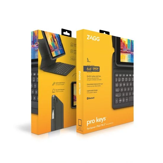 ZAGG Pro Keys Noir, Gris Bluetooth Allemand