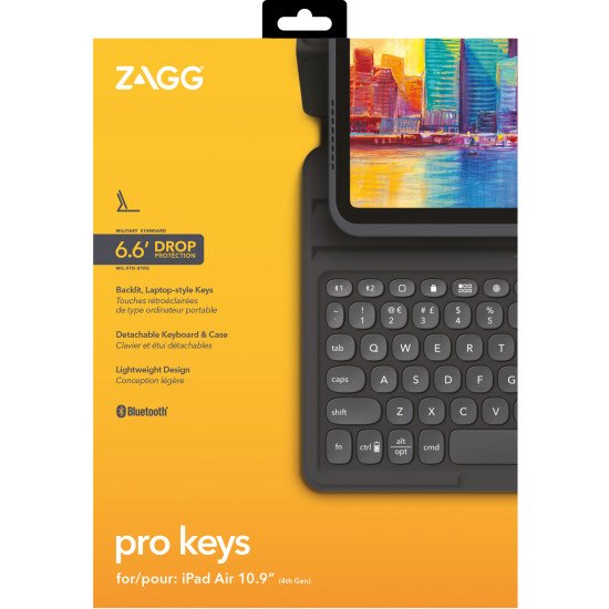 ZAGG Pro Keys Noir Bluetooth Anglais britannique