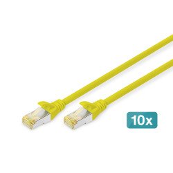 Digitus Câble de brassage CAT 6A S/FTP, 10 pièces Digitus Câble de brassage CAT 6A S/FTP, 10 pièces