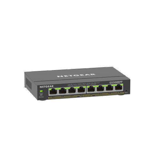 Netgear GS308EPP Géré L2/L3 Gigabit Ethernet (10/100/1000) Noir 
