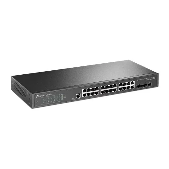 TP-LINK TL-SG3428X commutateur réseau Géré L2+ Gigabit Ethernet (10/100/1000) Noir TP-LINK TL-SG3428X commutateur réseau Géré L2+ Gigabit Ethernet (10/100/1000) Noir