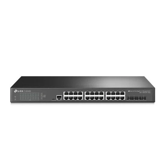 TP-LINK TL-SG3428X commutateur réseau Géré L2+ Gigabit Ethernet (10/100/1000) Noir TP-LINK TL-SG3428X commutateur réseau Géré L2+ Gigabit Ethernet (10/100/1000) Noir