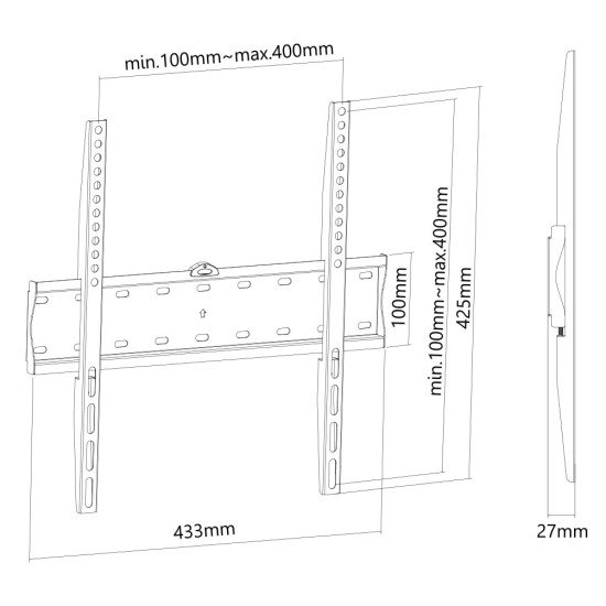 Newstar Support mural pour écran plat