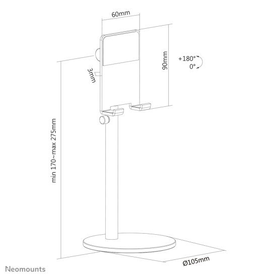 Neomounts by Newstar support de téléphone