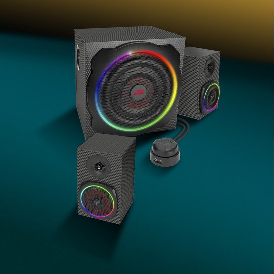 SPEEDLINK SL-830100-BK haut-parleur Noir Avec fil &sans fil 60 W