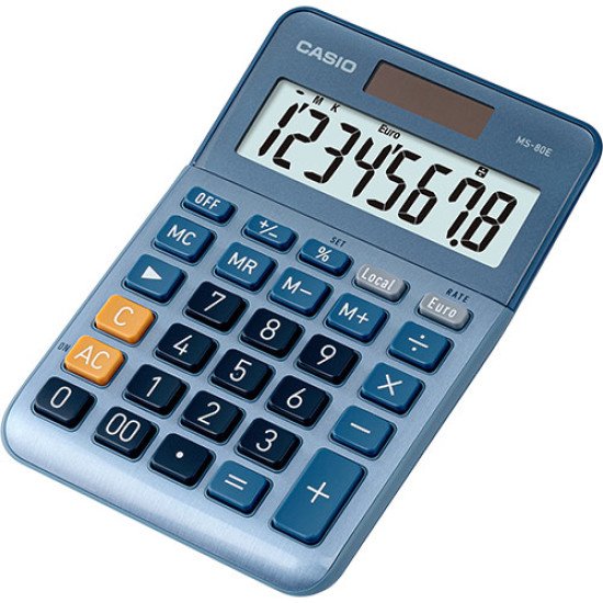 Casio MS-80E calculatrice Poche Calculatrice financière Bleu