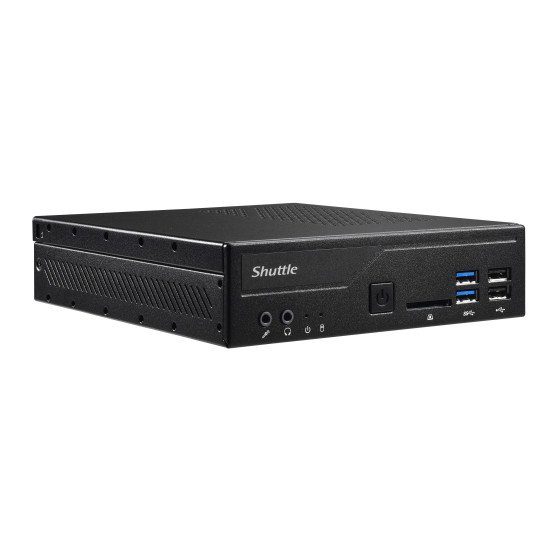 Shuttle XPС slim DH410 1,35L mini PC Noir Intel H410 LGA 1200 (Socket H5)