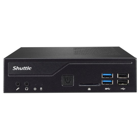 Shuttle XPС slim DH410 1,35L mini PC Noir Intel H410 LGA 1200 (Socket H5)