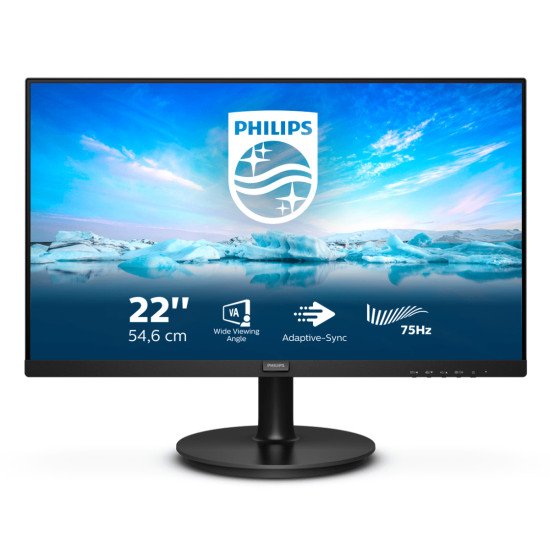Philips V Line 222V8LA/00 écran PC 21.5" 1920 x 1080 pixels Full HD LCD Noir