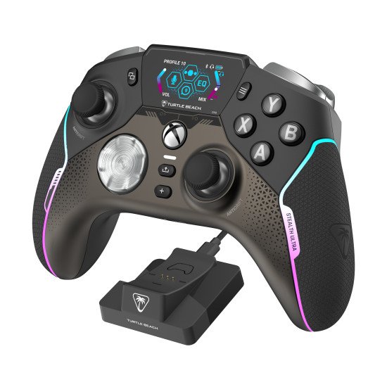 Turtle Beach Stealth Ultra Sans fil Haute Performance avec Station de Charge Rapide, Butée de gâchette réglables et Ecran de Commande pour Xbox Series X|S, Xbox One & PC [Licence officielle pour Xbox]