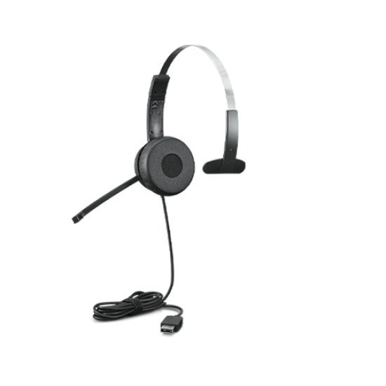 Lenovo 100 Mono Casque Avec fil Arceau Bureau/Centre d'appels USB Type-A Noir