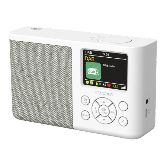 Kenwood CR-M33DAB Radio portable Numérique Blanc