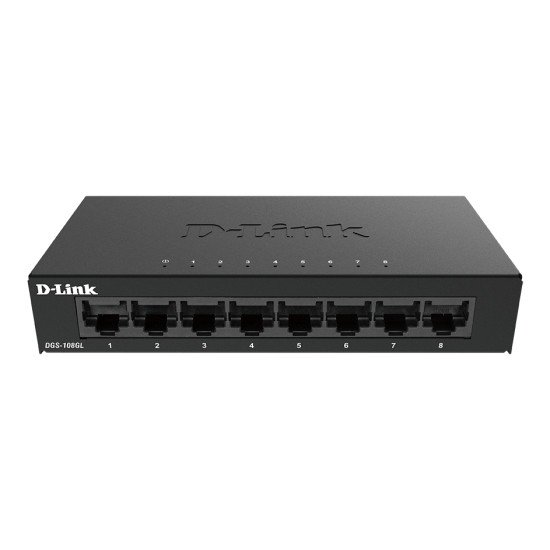 D-Link DGS-108GL Non-géré Gigabit Ethernet (10/100/1000) Noir