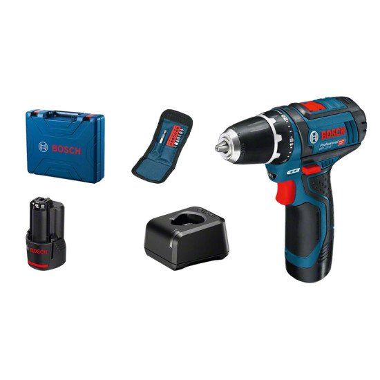 Bosch GSR 12V-15 Noir, Bleu, Orange