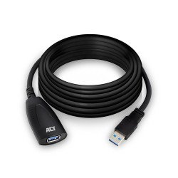 ACT AC6105 câble USB 5 m USB 3.2 Gen 1 (3.1 Gen 1) USB A Noir ACT AC6105 câble USB 5 m USB 3.2 Gen 1 (3.1 Gen 1) USB A Noir