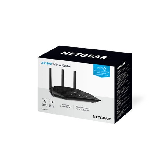 Netgear RAX10 routeur sans fil Gigabit Ethernet Bi-bande (2,4 GHz / 5 GHz) Noir