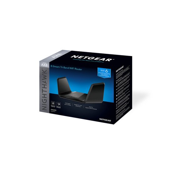 Netgear RAX70 Nighthawk routeur sans fil Gigabit Ethernet Tri-bande (2,4 GHz / 5 GHz / 5 GHz) Noir