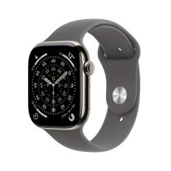 Apple Watch Series 11 OLED 46 mm Numérique 416 x 496 pixels Écran tactile 5G Titane Wifi GPS (satellite)