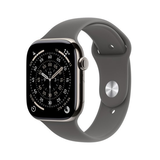 Apple Watch Series 11 OLED 46 mm Numérique 416 x 496 pixels Écran tactile 5G Titane Wifi GPS (satellite)