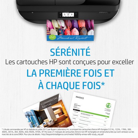 HP Pack de 2 cartouches d'encre authentiques 305 3 couleurs / noir