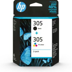 HP Pack de 2 cartouches d'encre authentiques 305 3 couleurs / noir HP Pack de 2 cartouches d'encre authentiques 305 3 couleurs / noir