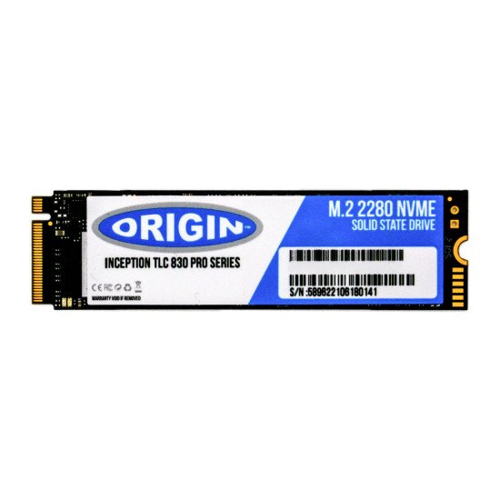 Origin Storage OTLC1TB3DNVME4M.2/80 disque SSD 1 To M.2 PCI Express 4.0 NVMe 3D TLC Origin Storage OTLC1TB3DNVME4M.2/80 disque SSD 1 To M.2 PCI Express 4.0 NVMe 3D TLC